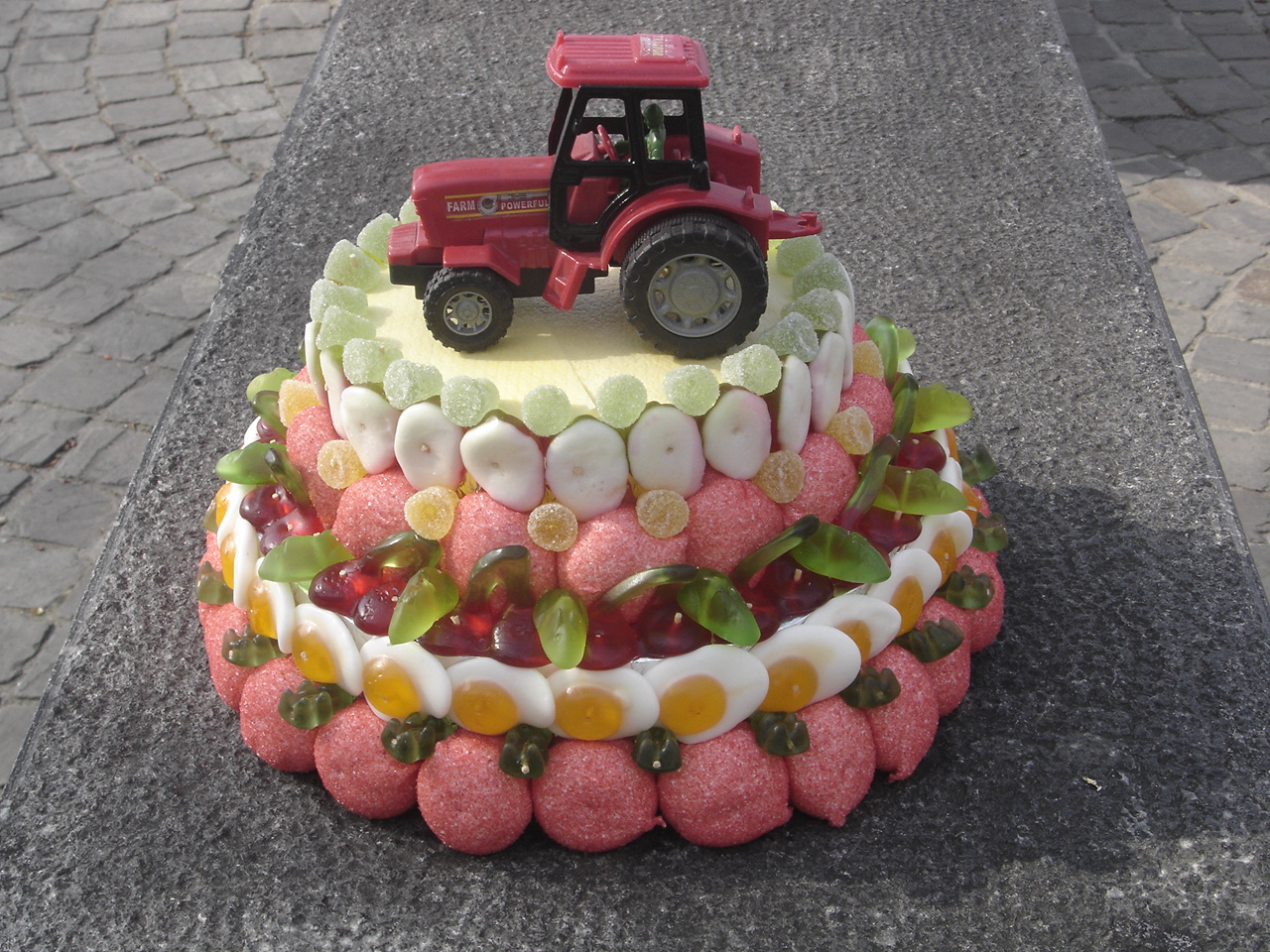 taart met tractor