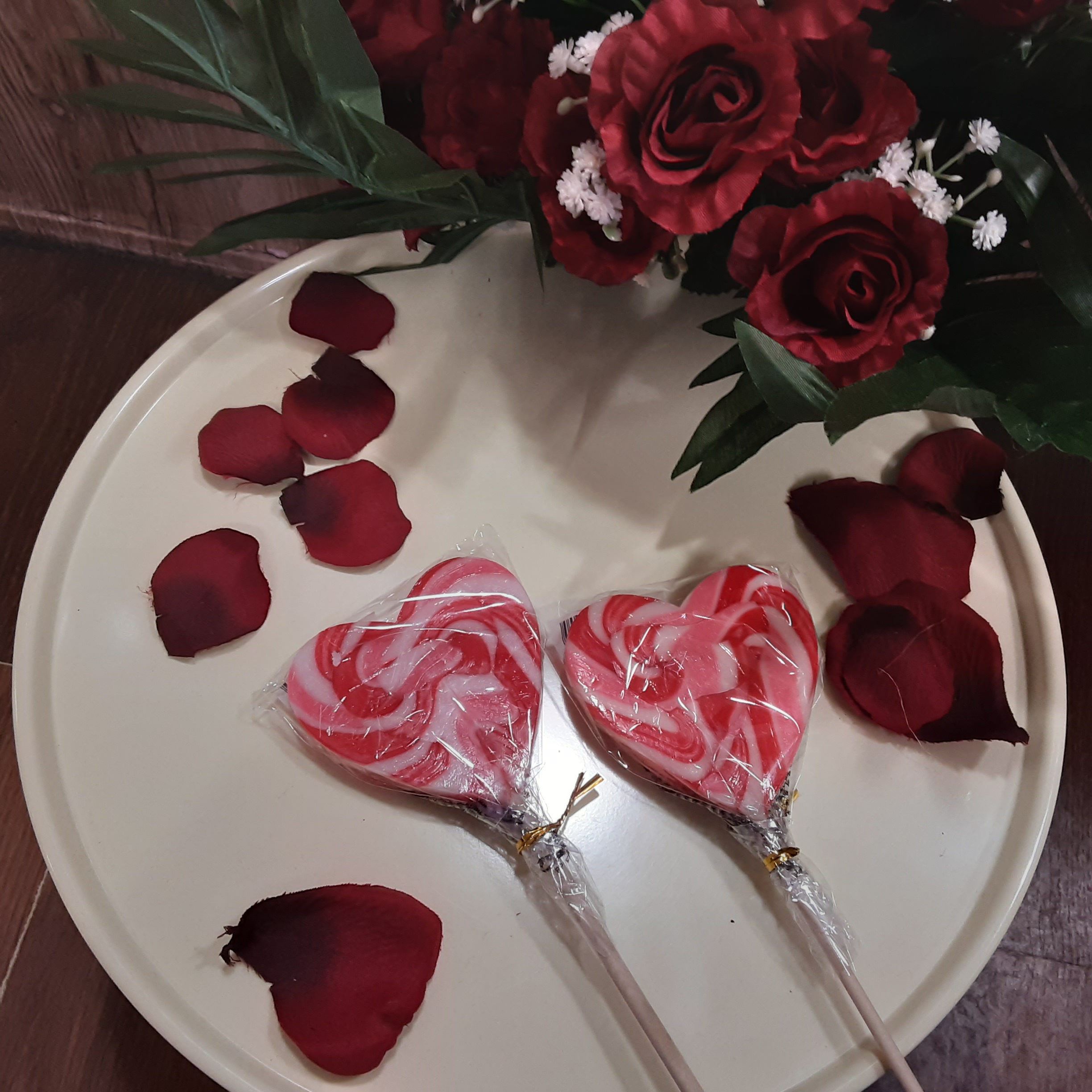 Diverse hart lollies